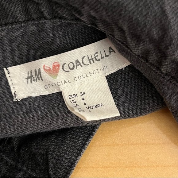 H&M x Coachella denim vest women size Medium - Picture 4 of 8